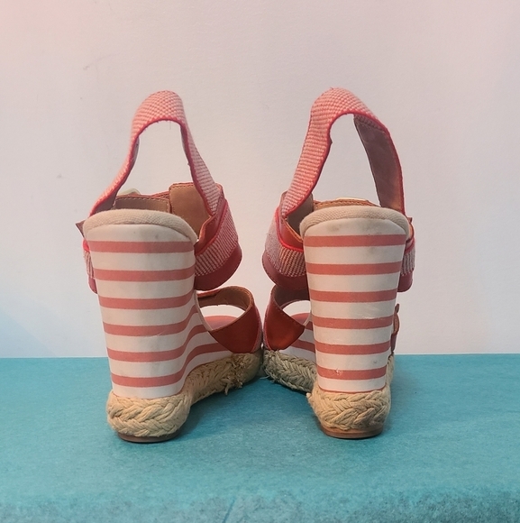 5/48 "Cathy" Open Toe Wedges - Picture 6 of 13